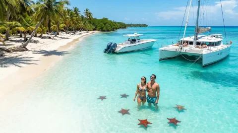 Day Trip to Saona Island on a Private Yacht