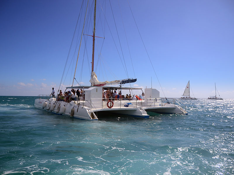 catamaran to saona island